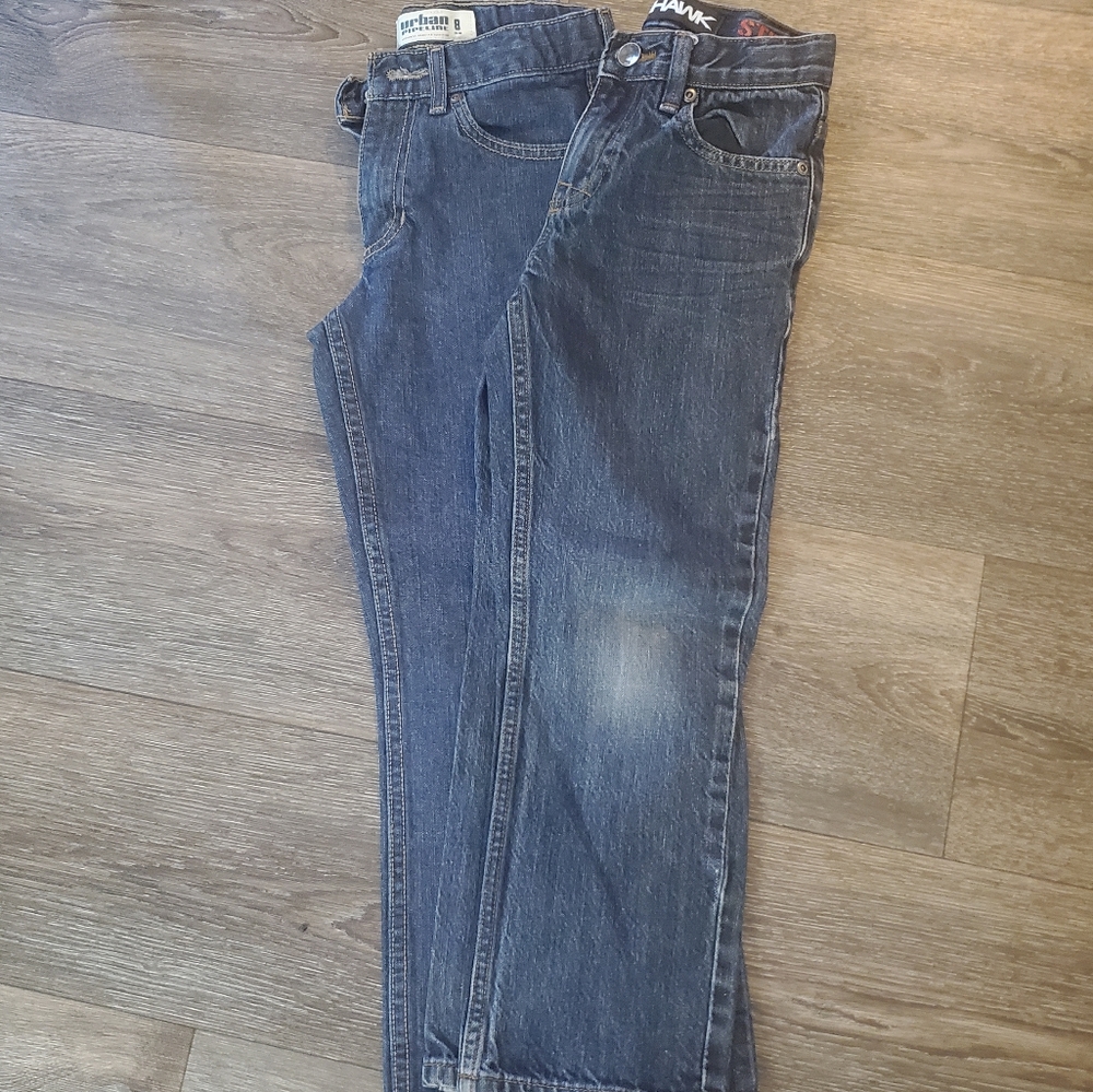 2 Pairs- Boys Jeans 8 Slim